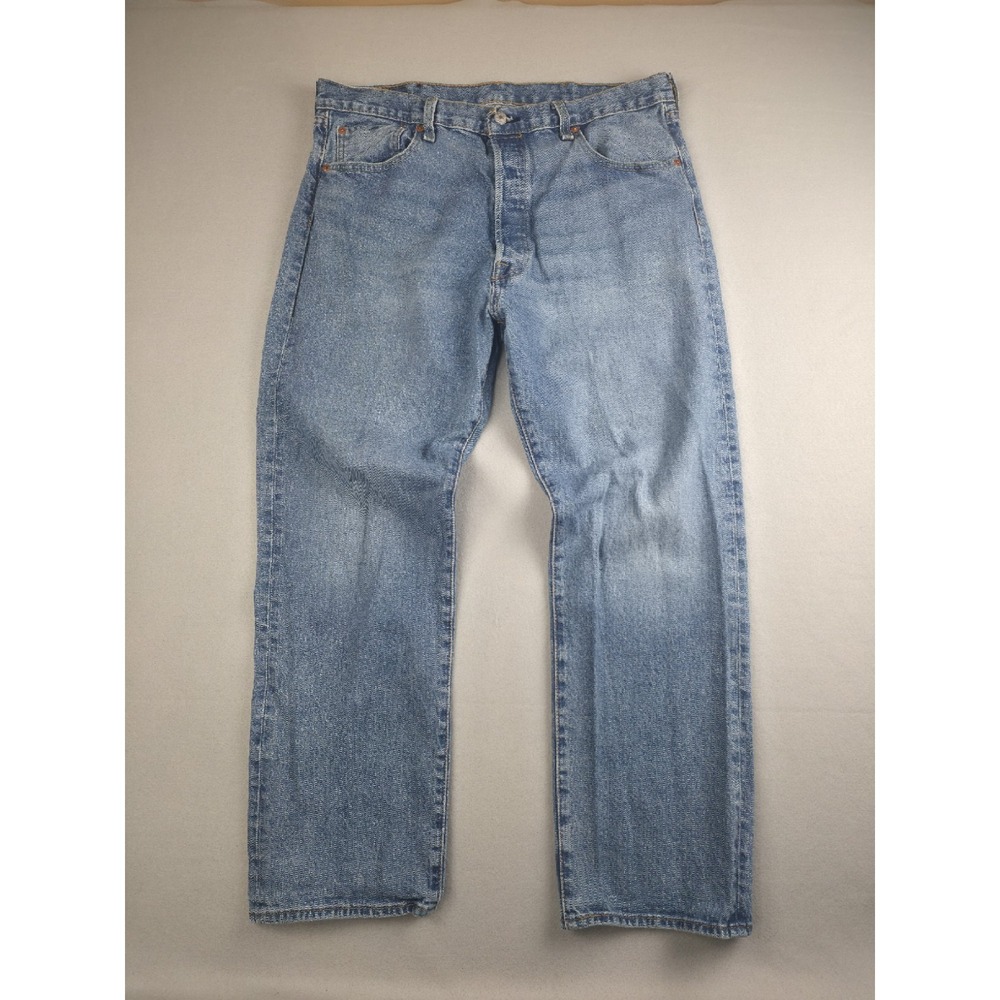 Levi's 501 '93 Straight Jeans Mens 38x30 Button Fly Light Wash 79830